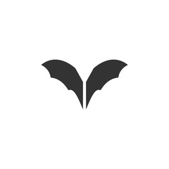 Bat logo template design vector