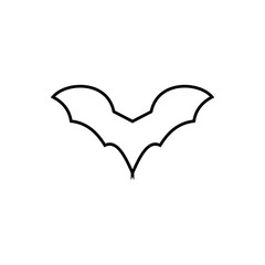 Bat logo template design vector