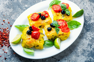 Polenta Italian cornmeal dish