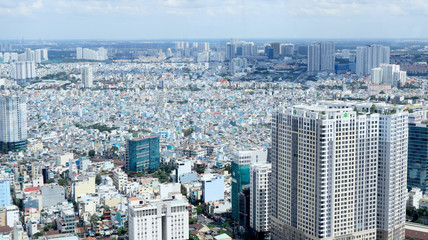 Cityscape of Saigon, Ho Chi Minh City