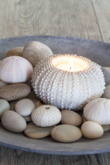 Maritime Still Life With Candle