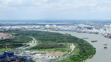 Cityscape of Saigon, Ho Chi Minh City