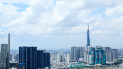 Fototapeta premium Cityscape of Saigon, Ho Chi Minh City