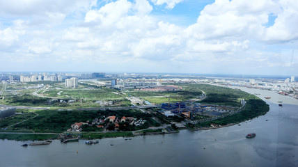 Cityscape of Saigon, Ho Chi Minh City