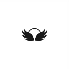 wing logo template design vector