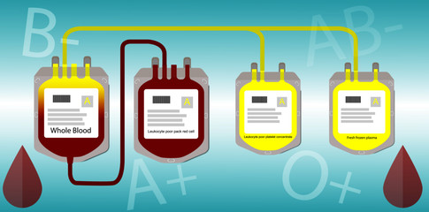 One blood donation can safe many receipients blood bag