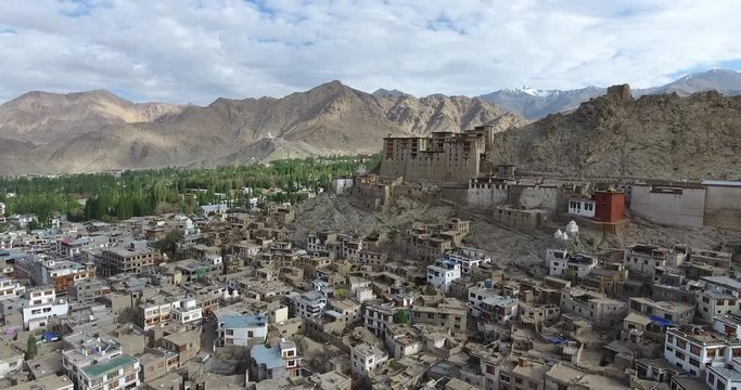 Leh Palace is a former royal palace overlooking the Ladakhi Himalayan town of Leh. A precursor to the Potala Palace in Lhasa, Tibet, the palace was built by King Sengge Namgyal in the 16th century.