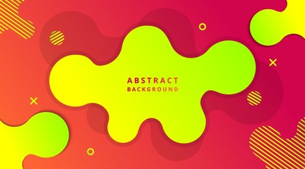 Dynamic Modern Fluid gradient background with geometric shapes composition