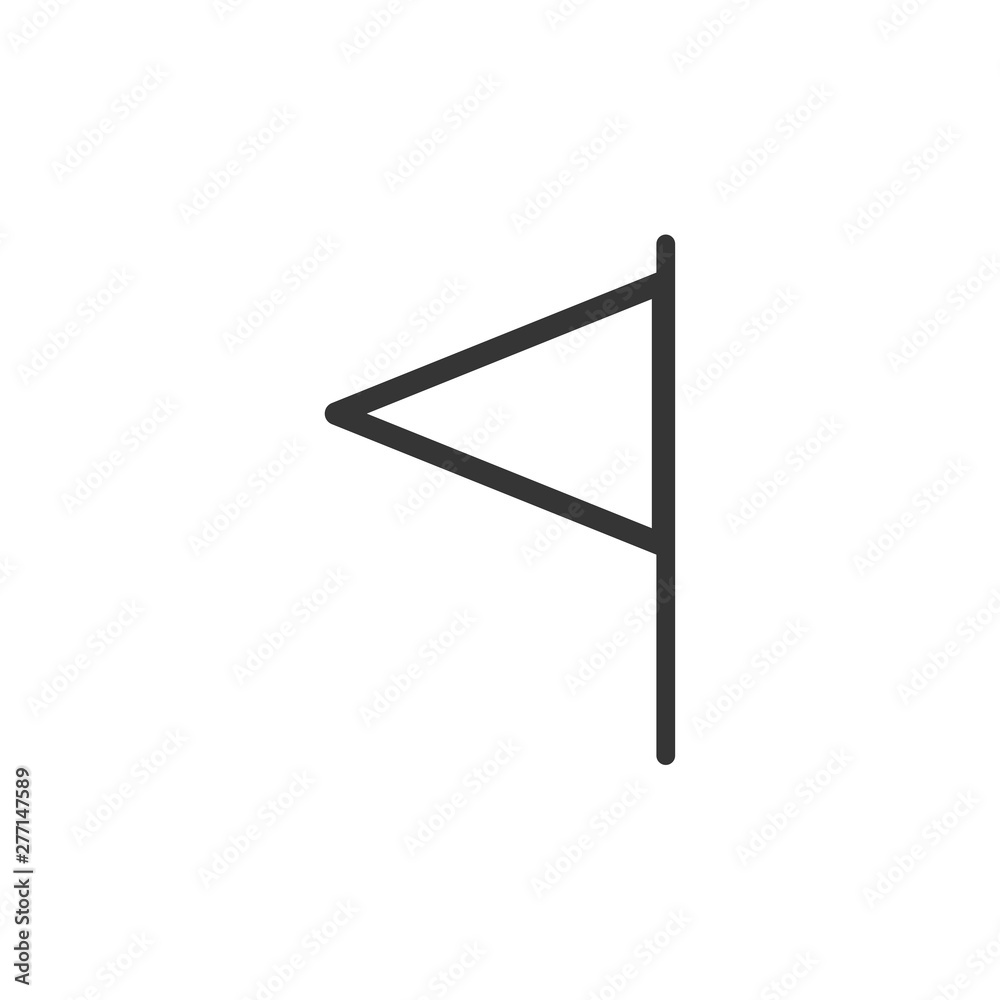 Poster flag icon template black color editable. flag symbol vector sign isolated on white background. simpl