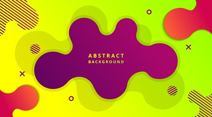 Dynamic Modern Fluid gradient background with geometric shapes composition