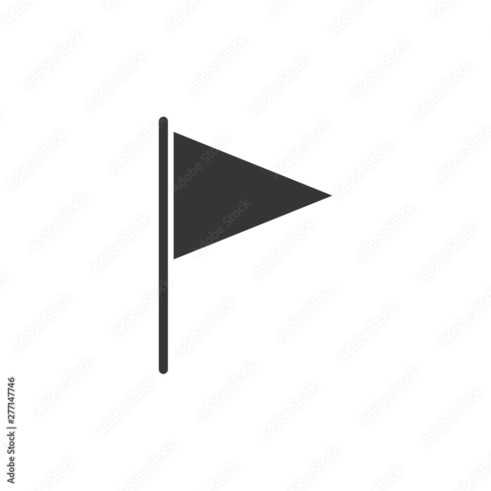 Poster flag icon template black color editable. flag symbol vector sign isolated on white background. simpl