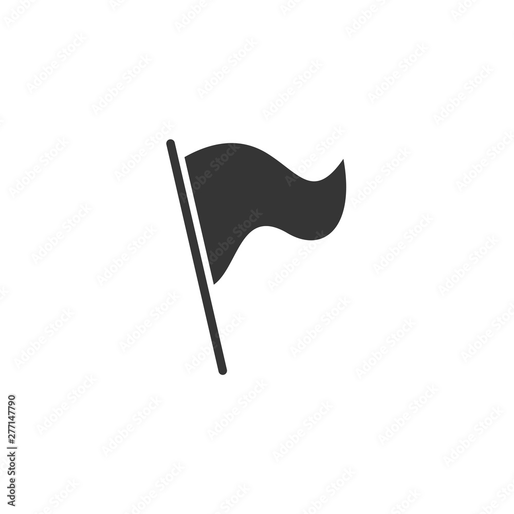 Poster flag icon template black color editable. flag symbol vector sign isolated on white background. simpl