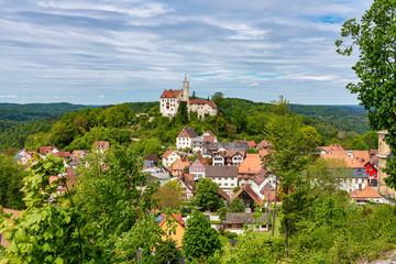 Medieval Castle of Goessweinstein in Bavaria in Germany