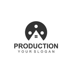 film production logo template design vector