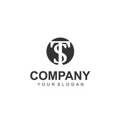 letter t,s logo template design vector