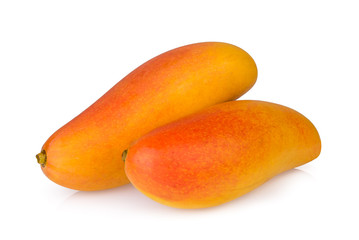 ripe mango isolated on white background