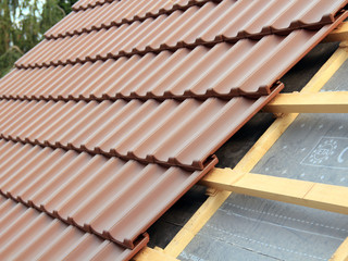 Dacheindeckung im Detail