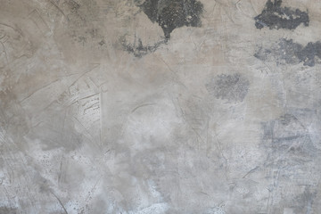 Texture of old gray concrete  stucco wall.
