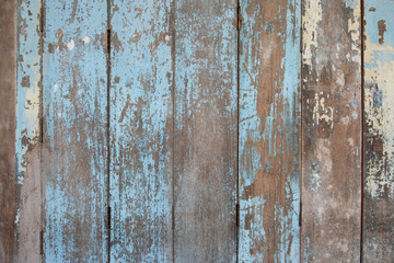 Rustic Old blue wooden background.