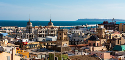 Cityscape view over Alicante in Spain, Europe