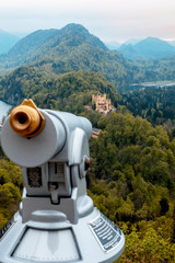 Hohenschwangau castle views in bavaria