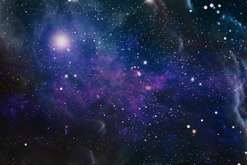 Small part of an infinite star field of space in the Universe. 