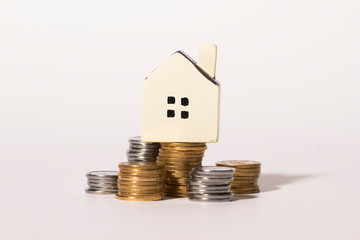 Money and house, real estate economy