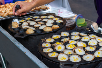 Street food rice Bangkok Thailand