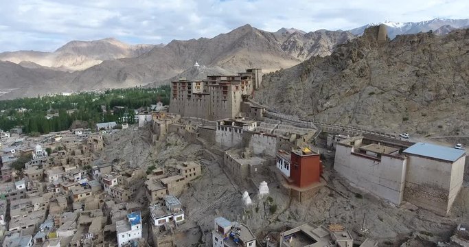 Leh Palace is a former royal palace overlooking the Ladakhi Himalayan town of Leh. A precursor to the Potala Palace in Lhasa, Tibet, the palace was built by King Sengge Namgyal in the 16th century.