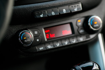 Cars Dashboard Climate Controle. Car concept 2.0