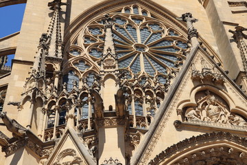 Obraz premium Ville de Metz - Cathédrale Saint Etienne construite du 13 ème au 16 ème siècle