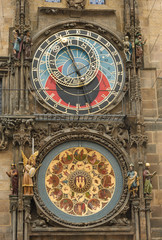 Miasto Praga - średniowieczny zegar astronomiczny