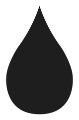 Water drop icon, aque nature symbol. Sign isolated design vector illustration