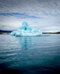 Iceberg lagoon at Jokulsarlon Iceland