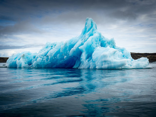 Iceberg lagoon at Jokulsarlon Iceland