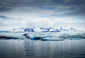 Fototapeta premium Iceberg lagoon at Jokulsarlon Iceland
