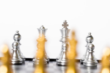 Chess and chess pieces, competition and confrontation
