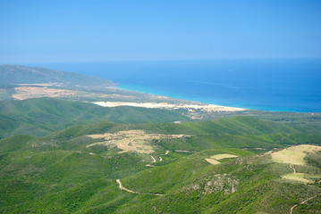 Le Dune di Piscinas viste da Monte Arcuentu