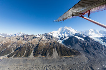Aerial View Snow Covered Cook