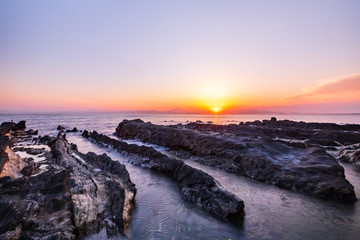 三浦半島の夕景・荒崎公園