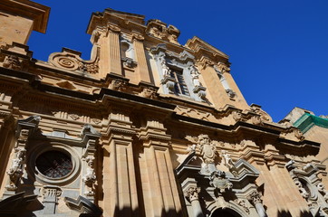 Exterior detail of the Church of Trapani