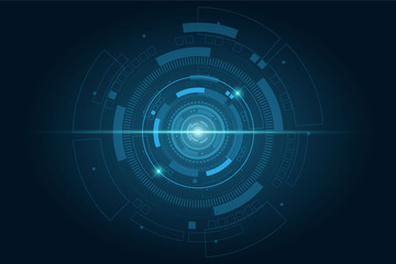 Sci fi futuristic user interface, HUD, Technology abstract background , Vector illustration.