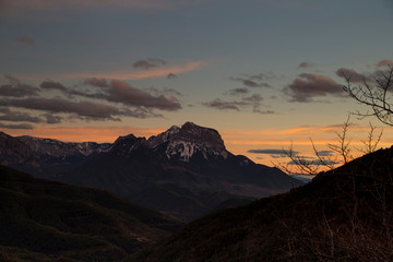 Last lights in Ordesa 