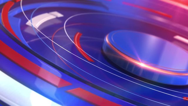 News Rings Backdrop Blue and Red