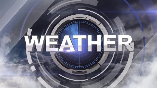 Weather Map News Intro Graphic