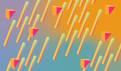 Background 3D color one