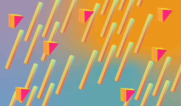 Background 3D color one