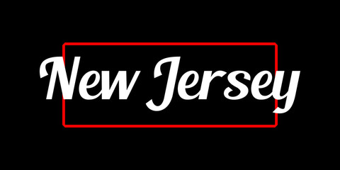 New Jersey -  Vector illustration design for banner, t shirt graphics, fashion prints, slogan tees, stickers, cards, posters and other creative uses