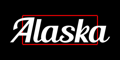 Alaska -  Vector illustration design for banner, t shirt graphics, fashion prints, slogan tees, stickers, cards, posters and other creative uses