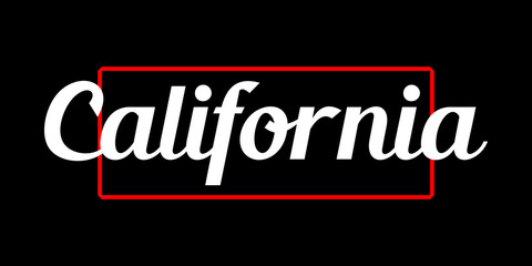 Calofornia -  Vector illustration design for banner, t shirt graphics, fashion prints, slogan tees, stickers, cards, posters and other creative uses